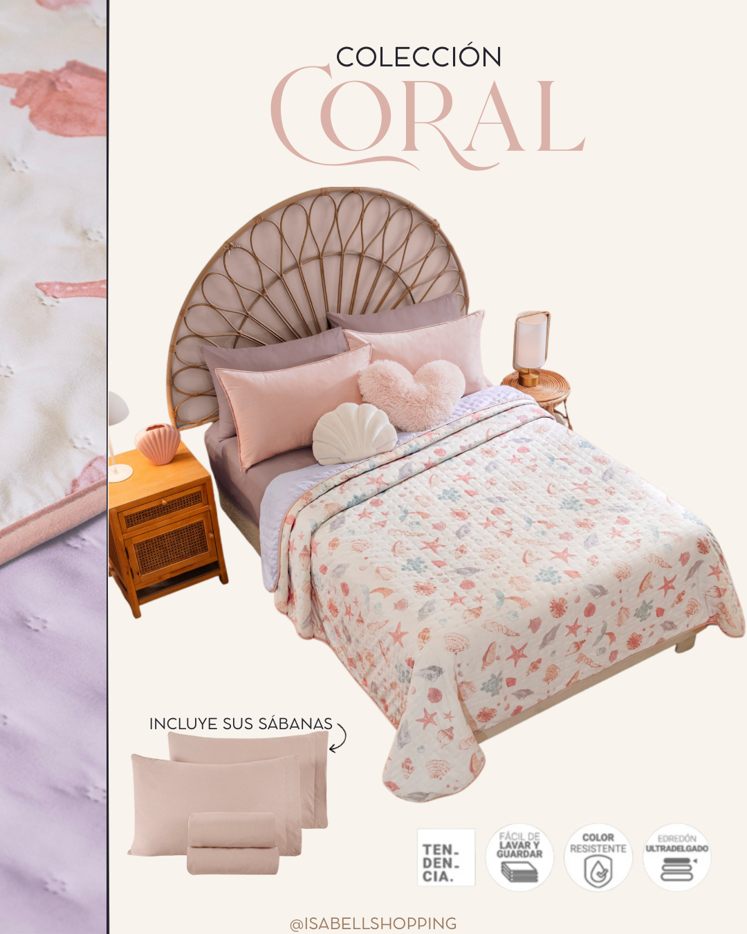 Edredón Coral