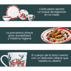Vajilla Nochebuena Porcelana