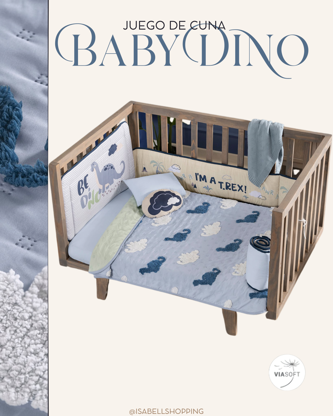 Juego de Cuna Baby Dino