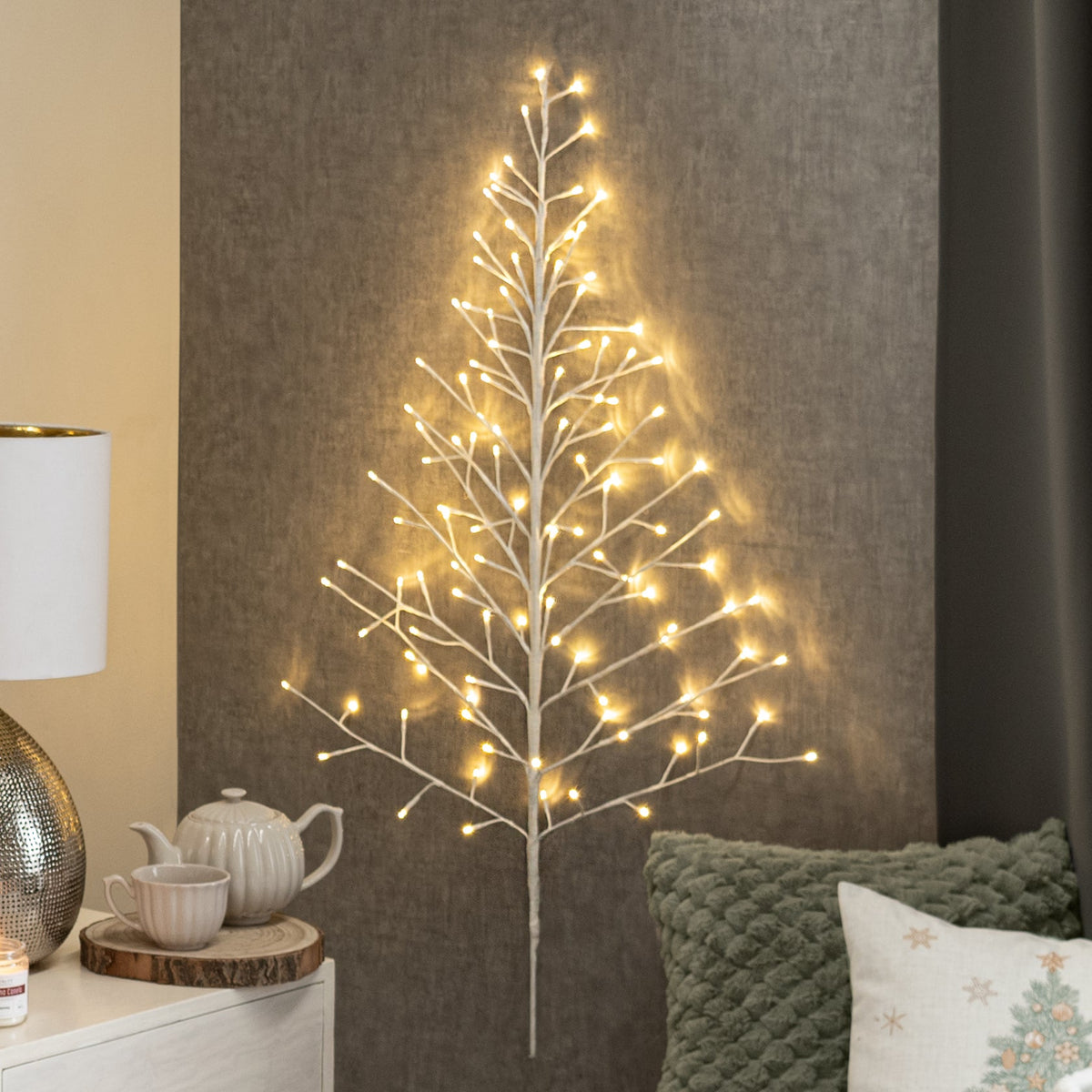 Árbol Blanco Led