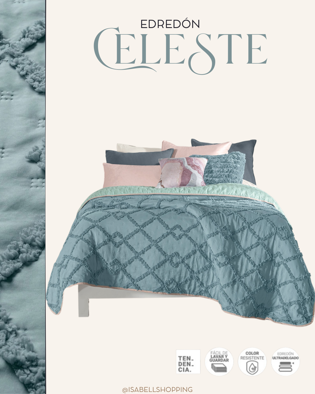 Edredón Celeste