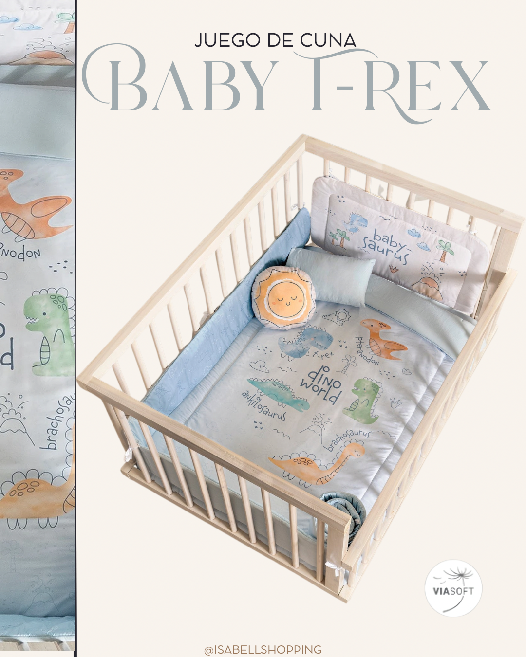 Juego de Cuna Baby T-Rex