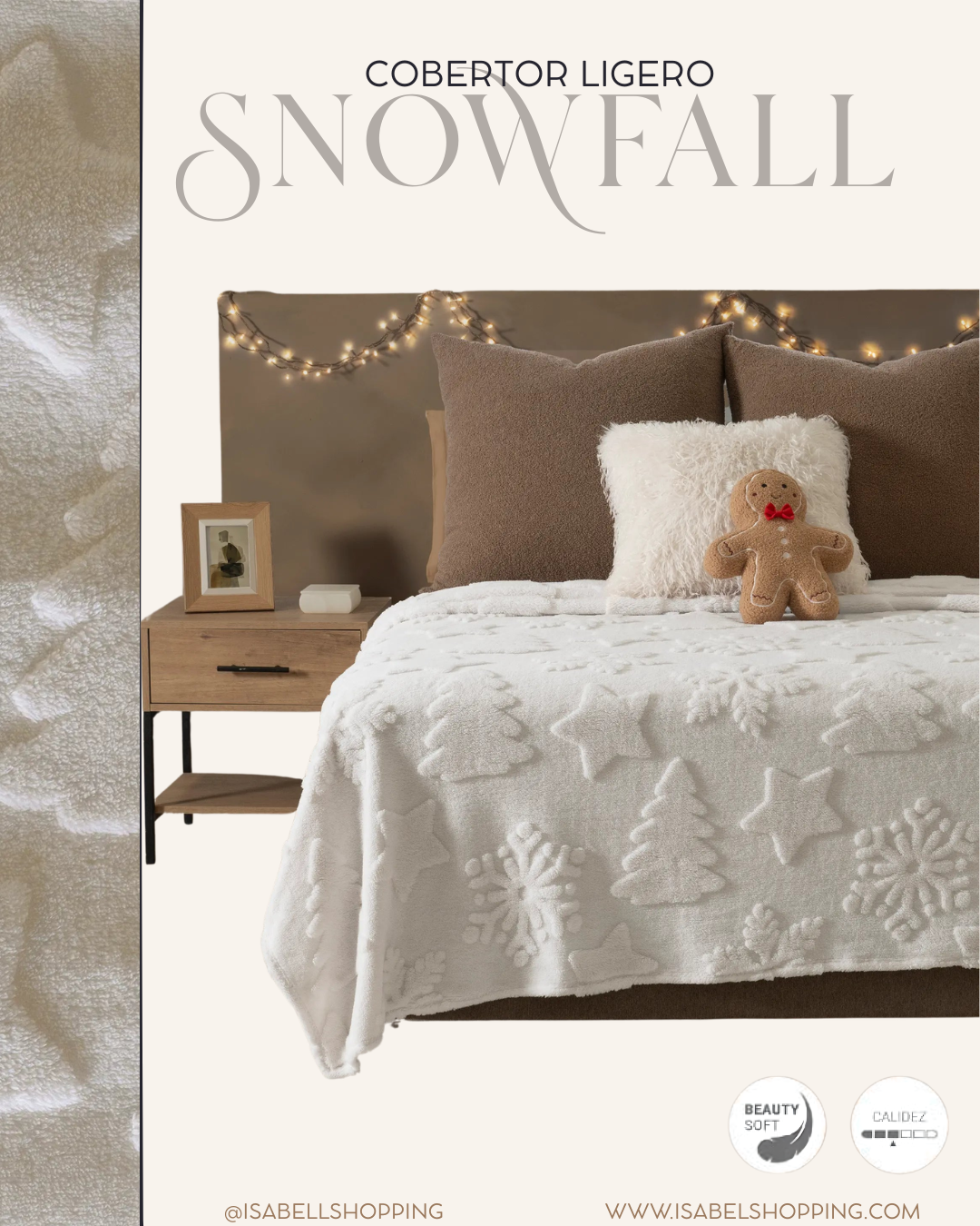 Cobertor ligero Snowfall