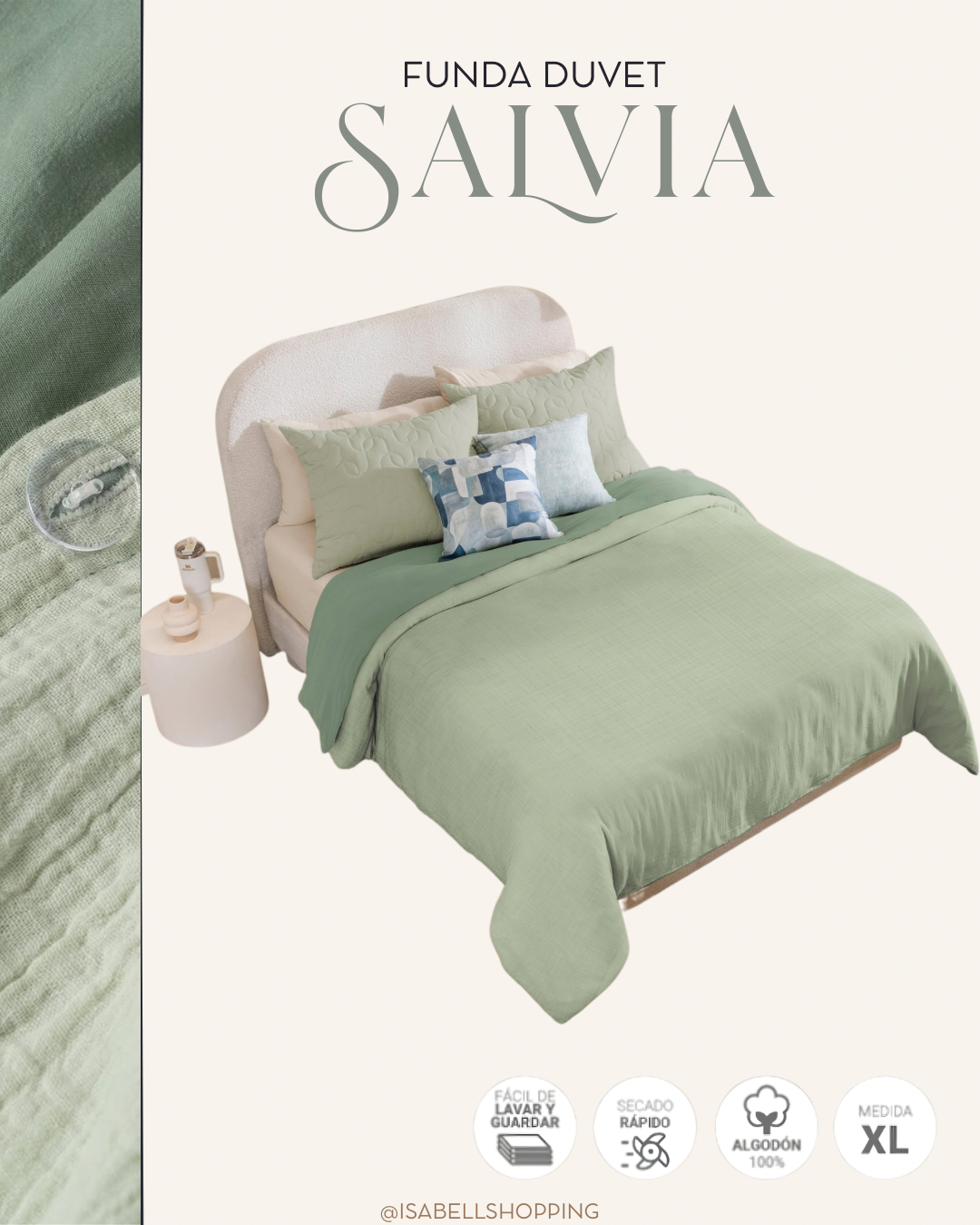 Funda Duvet Salvia
