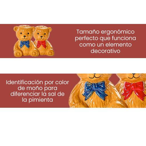 Salero y Pimentero Teddy