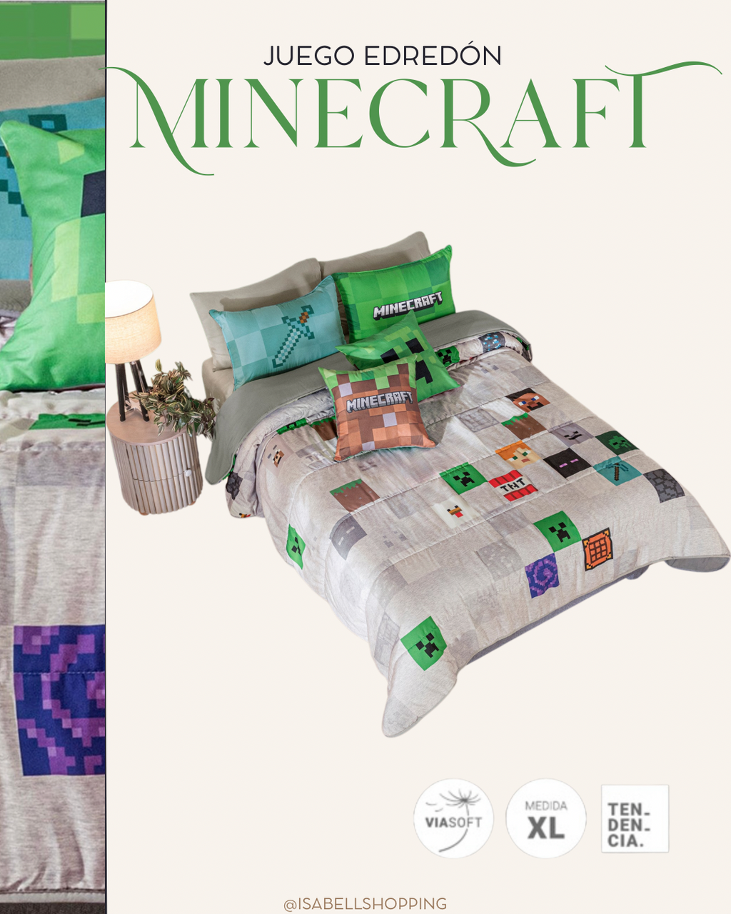 Edredón Minecraft